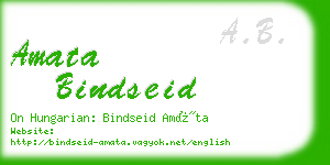 amata bindseid business card